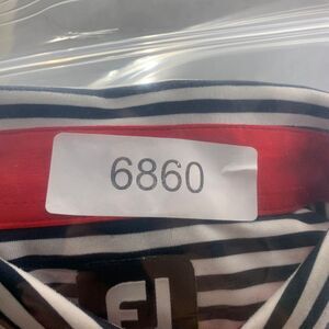 Footjoy Polo Shirt Mens Large Striped Golf Performance Spandex Bandon Cup‎